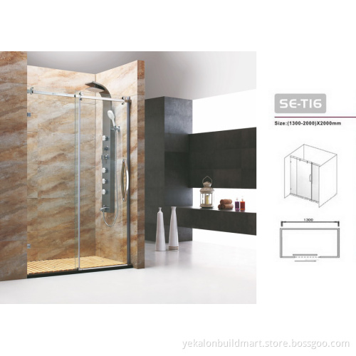 Aluminium Alloy Frame Material and Electroplate Frame Surface Finishing shower enclosure